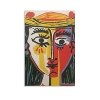 Amazon.co.jp: パブロ・ピカソ帽子をかぶった女性の肖像絵画